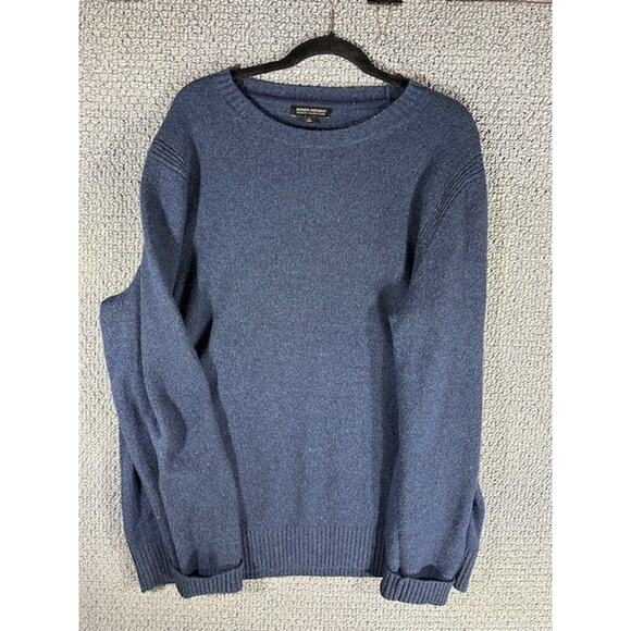 Banana Republic Merino Wool Crew Neck Pullover Sweater / Dark Blue / Men's XL - Picture 1 of 7
